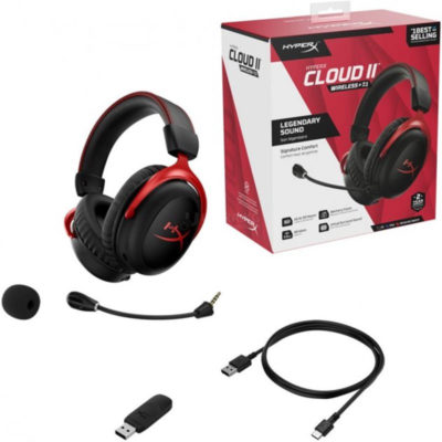 Наушники с микрофоном HYPERX 4P5K4AA (HHSC2X-BA-RD) HYPERX Cloud II Wireless 7.1 RED