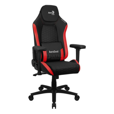 Gaming Chair AEROCOOL Crown PLUS BLACK&RED 4D Armrest 65mm wheels PVC Leather