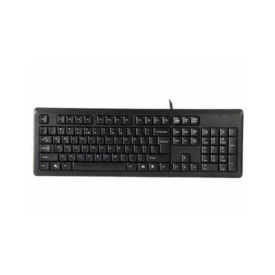 A4TECH  KR-92 COMFORT USB ROUND EDGE KEYBOARD BLACK US+RUSSIAN