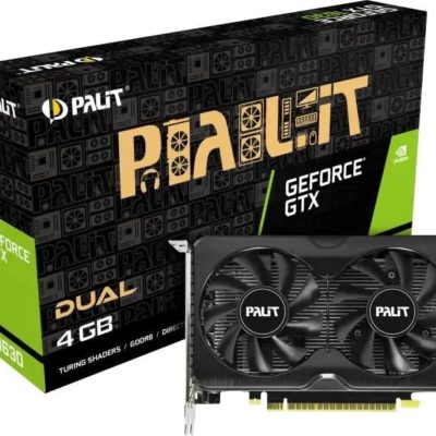 Видеокарта Palit GTX 1630 DUAL PCI-E 3,0. 4GB.GDDR6/64bit.1740MHz/12000MHz. 2*DP1.4a.1*HDMI [NE6163001BG6-1175D]