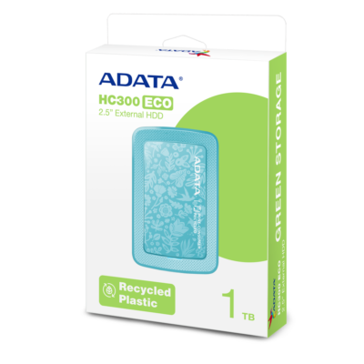 External HDD ADATA 1TB HC300 ECO USB 3.2 Gen1 Mint