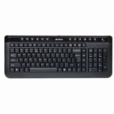 A4TECH  KL-40 X-SLIM MULTIMEDIA KEYBOARD USB BLACK US+RUSSIAN