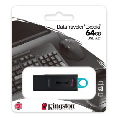 PEN DRIVE 64GB USB 3.2 KINGSTON DTX