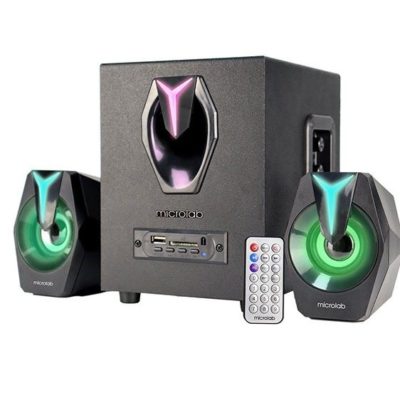 Microlab Subwoofer G100BT Gaming RGB 2.1 BLACK 14W (8W+3W*2) USB, Bluetooth 5.0