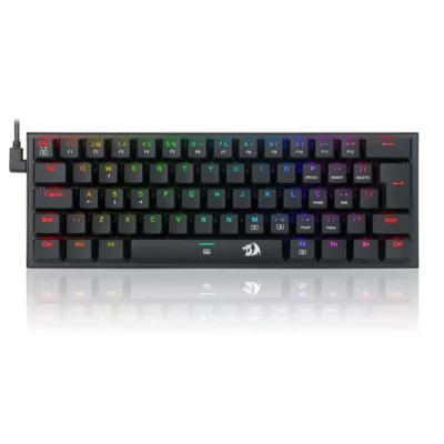 Клавиатура игровая проводная механическая Redragon Anivia K614RGB (61 кл, Red switch, RGB подсветка, черная)