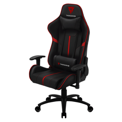 Gaming Chair ThunderX3 BC3 BLACK&RED 65mm wheels PVC Leather