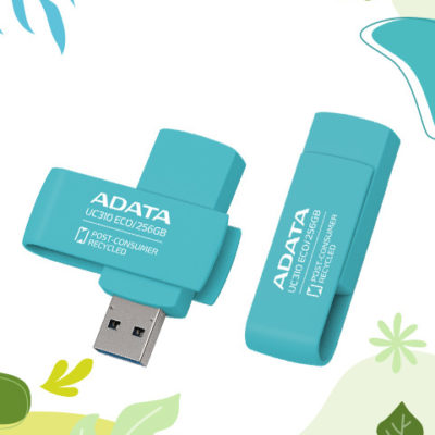 USB Flash ADATA 32GB UC310 ECO USB 3.2 Gen1, Read up 100Mb/s, Write up 100Mb/s, Mint