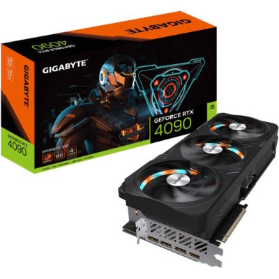 Видеокарта GIGABYTE GeForce RTX 4090 GAMING OC 24GB GDDR6X, 384bit, 3xFan WINDFORCE cooling system, RGB Lighting, DirectX 12 Ultimate, Vulkan RT API 1.3, OpenGL 4.6, HDMI 2.1a, 3xDisplayPort 1.4a, PCI-Express 4.0 x16 (GV-N4090GAMING-OC-24GD)