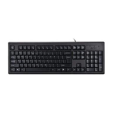 A4TECH KR-85 COMFORT USB ROUND EDGE KEYBOARD BLACK US+RUSSIAN