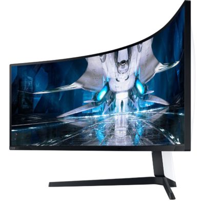 Монитор игровой 49″ Samsung LS49AG950NIXCI, 5120 x 1440 Dual Quad HD, 32:9 VA 240ГЦ (2HDMI+DP) Curved White