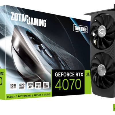 Видеокарта RTX 4070 ZOTAC GAMING GeForce RTX 4070 Twin Edge 12GB GDDR6X, Engine clock 2475MHz, Memory clock 21000MHz, 192Bit, 3xDP, HDMI [ZT-D40700E-10M]