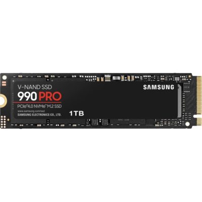 SAMSUNG 990 PRO SSD 1TB PCIe 4.0 M.2 2280 Internal Solid State Hard Drive, Seq. Read Speeds Up to 7450/6900 MB/s for High End Computing, Gaming, and Heavy Duty Workstations, MZ-V9P1T0B/AM