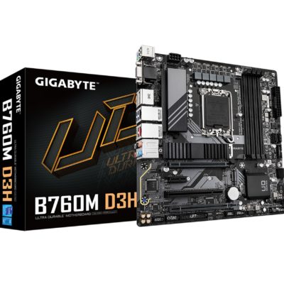 MB LGA1700 GIGABYTE B760M D3HP DDR4,4xDDR4,12xUSB,4xSATAIII,mATX,M.2,PCIe16x, 2PCIe1x,VGA,HDMI,DP