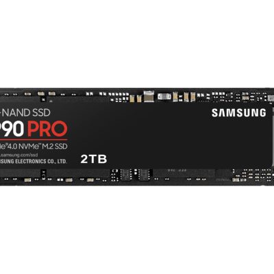 SAMSUNG 990 PRO w/ Heatsink SSD 2TB, PCIe Gen4 M.2 2280 Internal Solid State Hard Drive, Seq. Read Speeds Up To 7450/6900 MB/s for High End Computing, Workstations, Compatible w/ PlayStation 5, MZ-V9P2T0CW