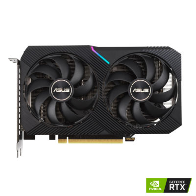 Видеокарта RTX 3060 ASUS GeForce DUAL-RTX3060-O12G-V2 OC 12GB GDDR6, Engine clock 1867MHz, Memory clock 15000MHz, 192Bit, 3xDP, HDMI [90YV0GB2-M0NA10]