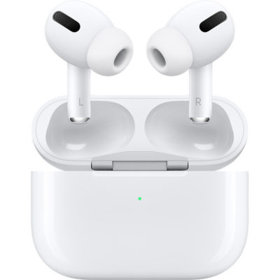 Беспроводные наушники TWS Apple AirPods Pro Вакуумные, 20-20000Ghz, Bluetooth 5.0, Lightning, 5.4/45.6г, шумоподавление, Белый [MLWK3]