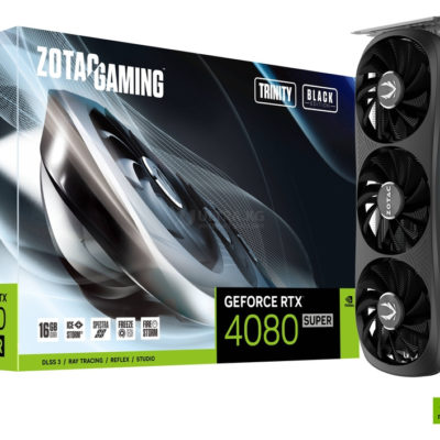 Видеокарта RTX 4080 ZOTAC GAMING GeForce RTX 4080 SUPER Trinity Black Editio 16GB GDDR6X, Engine clock 2550MHz, Memory clock 23000MHz, 256Bit, 3xDP, HDMI [ZT-D40820D-10P]