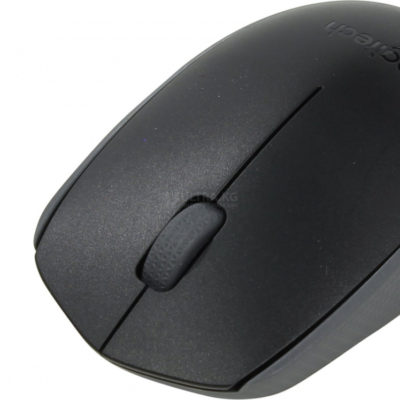 Мышь Logitech M171 Wireless Mouse Black беспроводная, оптическая, USB, 1000 DPI, размеры (ДхШхВ) 97.7х61.5х35.2 мм, Черный