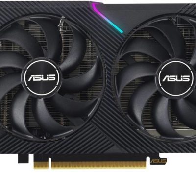 Asus Dual GeForce RTX 3050 V2 OC Edition [90YV0GH6-M0NA00], 8GB GDDR6 128-bit Engine Clock 1852MHz Memory Speed 14000MHz PCI Express 4.0, OpenGL4.6, Vulkan API, HDCP 1x DisplayPort 1xHDMI, 1x DVI-D, Subtle Lighting RGB