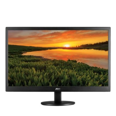 AOC 18.5″ E970SWHEN Ultra Slim (1366×768), LED HD TN, 60Hz, 20000000:1, 200cd/m2, 90/65, 5ms, VGA, HDMI,  Black + HDMI кабель, переходник (HDMI + DVI)  в комплекте