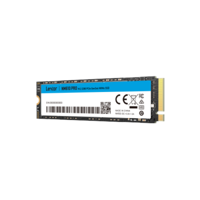 Lexar NM610 PRO 2TB M.2 2280 PCIe NVMe Gen3x4, 3D TLC, RW Speed up to 3300/2600 MB/s, [LNM61P002T-RNNNG]