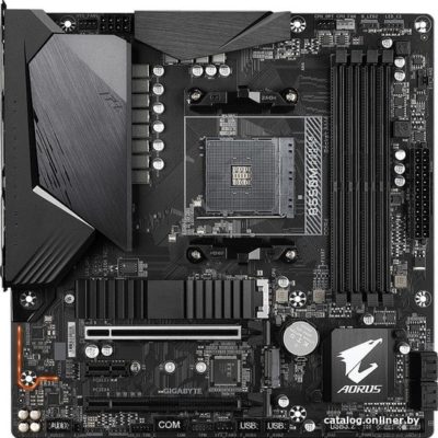 M/B AM4 GIGABYTE B550M AORUS PRO-P/4xDDR4/2xM.2/1xPCI-EX16 4.0/4xSATA/2.5 Gb Ethernet/PS-2/4xUSB2.0/6xUSB3.2/7.1Ch-Audio/HDMI+DP