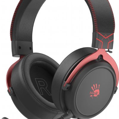 Наушники A4Tech Bloody M425, Hi-Fi  Gaming DualCore MOCI black-red ,USB, mini jack 3.5 mm, 2.4m