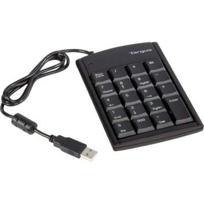 Цифровая  клавиатура для кассы TARGUS MINI AKP08 EU, USB-2.0 HUB-2x, Color-key COMFORT