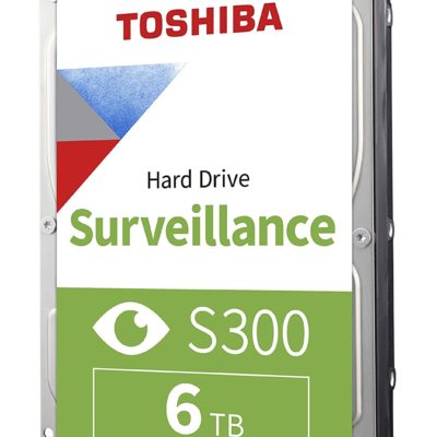 HDD Internal 6TB, Toshiba Surveillance S300,7200rpm,256MB buffer, 3.5″ SATA-3,HDWT360 (HDWT360UZSVA)