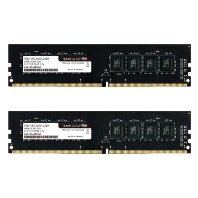 DIMM DDR4 32GB PC4-25600 (3200MHz) TEAM Elite (TED432G3200C2201)