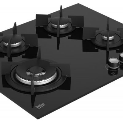 HINW 64229 S (цв.черный, 4 газ.конфорки, стеклокерамика, газ контр., решетки чугунные)