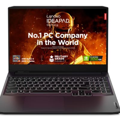 Lenovo IdeaPad Gaming 3 15ACH6 AMD Ryzen 5 5500H (up to 4.2 Ghz), 15.6″ LED FULL HD IPS 300nits (1920 x 1080) 144Hz, 32GB DDR4-3200Mhz, 1TB SSD PCIe NVMe M.2, NVIDIA GeForce RTX 2050 4GB GDDR6, WiFi 6, BT 5.1, USB Type-C, HD 720p Camera with privacy shutter, LAN, RJ45, Nahimic Audio, Backlight Chiclet Keyboard (White), Eng-Rus, DOS, SHADOW BLACK