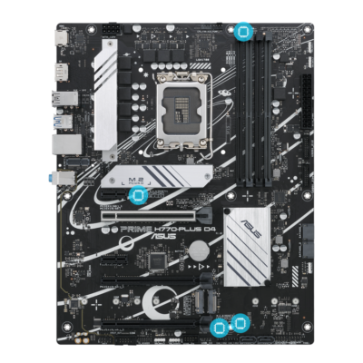 M/B LGA1700 ASUS PRIME H770-PLUS D4/4xDDR4/PCIe 5.0/2xPCIe4.0/2xPCIe 3.0/3xM.2/4xSATA/2xUSB2.0/5xUSB3.2/DP+HDMI/ATX/Aura-RGB