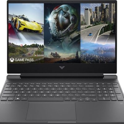 HP Victus 15-FB AMD Ryzen 5 7535HS (up to 4.55Ghz), 15.6″ LED FULL HD IPS (1920 x 1080), 144Hz, 24GB DDR5-4800Mhz, 256GB SSD PCIe NVMe M.2, NVIDIA GeForce RTX 2050 4GB GDDR6, WiFi 6, BT 5.2, HP Wide Vision HD-Cam 720, LAN, RJ45, Bang&Olufsen Sound, Backlight Chiclet Keyboard, Eng-Rus, MICA SILVER