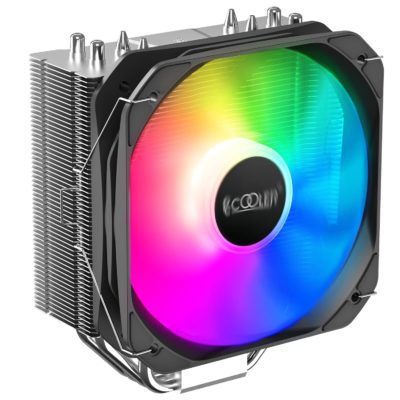 CPU Cooler PC Cooler PALADIN EX400 ARGB BK (LGA 1700/1200/115X, AM4, 1800RPM, 120mm FAN, TDP 180W, 4 Heatpipe, Hydro Bearing, 4Pin PWM)